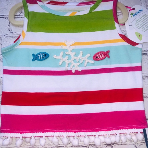 Girls size 4 customized top and skirt set - Picture 2 of 3